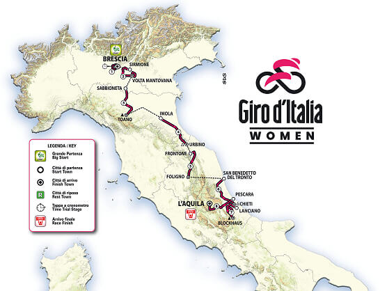 El Giro de Italia Femenino 2024 presenta un recorrido lleno de desafos [Etapas y perfiles]