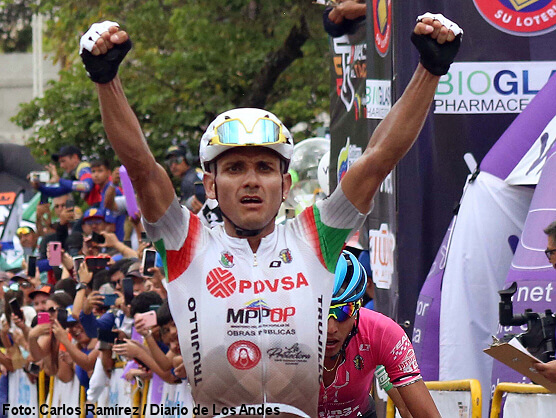 Vuelta al Táchira: Jimmy Briceño se lleva la segunda etapa y se viste de amarillo Vuelta al Táchira: Jimmy Briceño se lleva la segunda etapa y se viste de amarillo