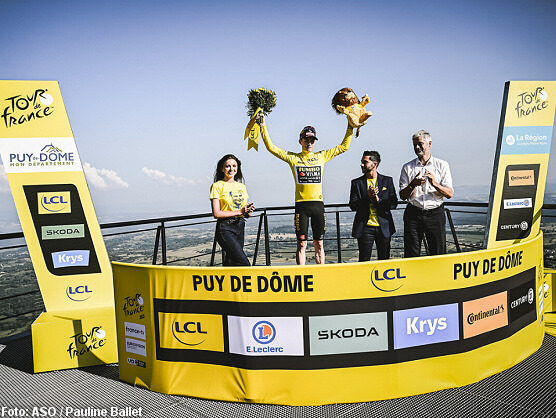 El Tour de Francia descansa en las faldas del Puy de Dme con las plazas del podio reservadas