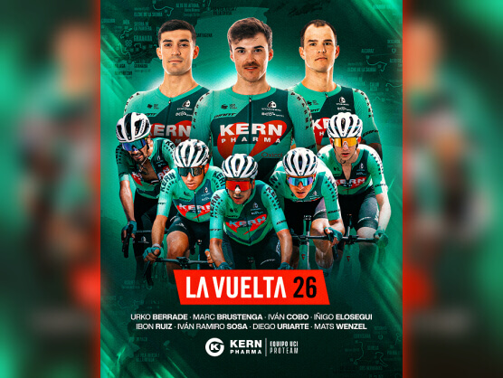 Kern Pharma anuncia sus ocho ciclistas para la Vuelta a España Kern Pharma anuncia sus ocho ciclistas para la Vuelta a España