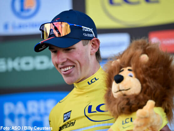 París-Niza: Laurence Pithie: "Es muy bonito llevar el maillot amarillo" París-Niza: Laurence Pithie: "Es muy bonito llevar el maillot amarillo"