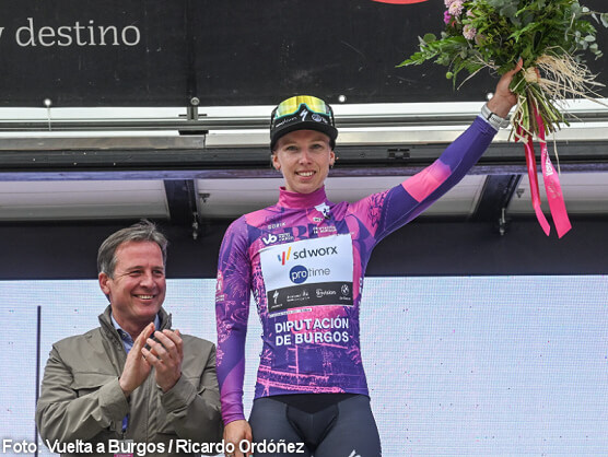 Lorena Wiebes se impone en Poza de la Sal y se viste de líder en la Vuelta a Burgos Femenina Lorena Wiebes se impone en Poza de la Sal y se viste de líder en la Vuelta a Burgos Femenina