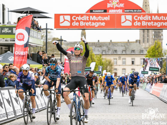 Luke Lamperti, primer líder del Tour de Bretaña Luke Lamperti, primer líder del Tour de Bretaña