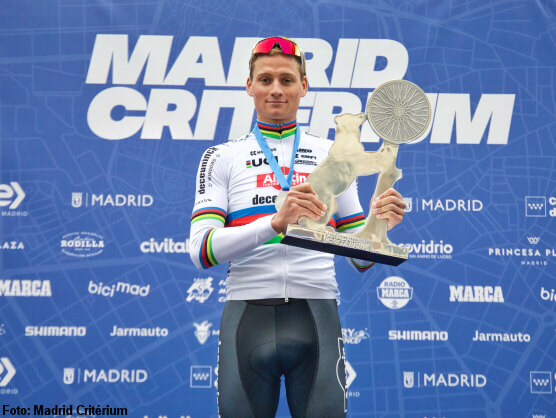 Mathieu Van der Poel da brillo al Madrid Criterium con una victoria en la Gran Vía Mathieu Van der Poel da brillo al Madrid Criterium con una victoria en la Gran Vía