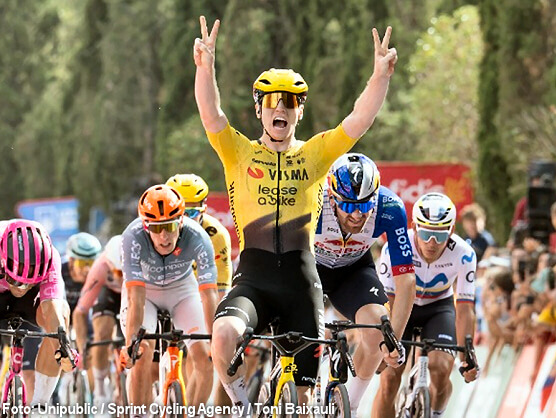 Vuelta a Espa�a: Matthew Brennan confirma su poder al esprint en Roquetes y suma su segunda victoria