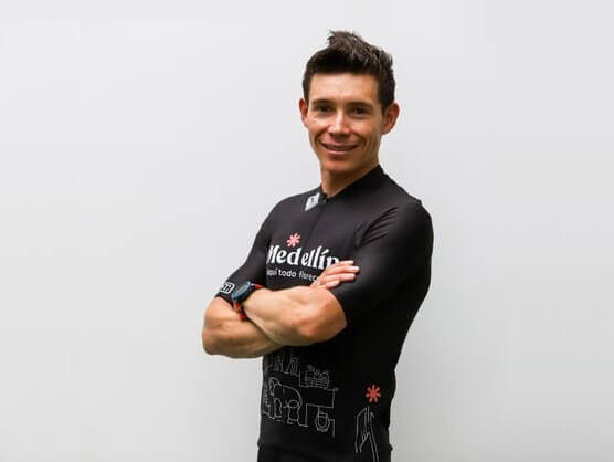 Miguel ngel Lpez luce ya los colores del Team Medelln-EPM
