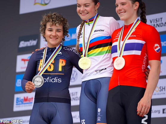 Mundial de ciclismo: Paula Ostiz gana la plata jnior en contrarreloj tras Megan Arens