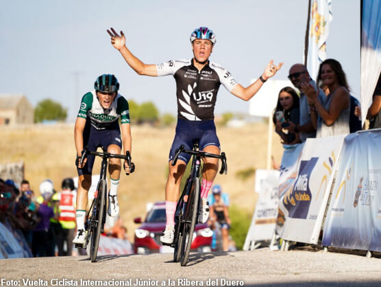Reef Roberts se viste de líder en la Vuelta Ciclista Junior a la Ribera del Duero tras imponerse en Haza Reef Roberts se viste de líder en la Vuelta Ciclista Junior a la Ribera del Duero tras imponerse en Haza