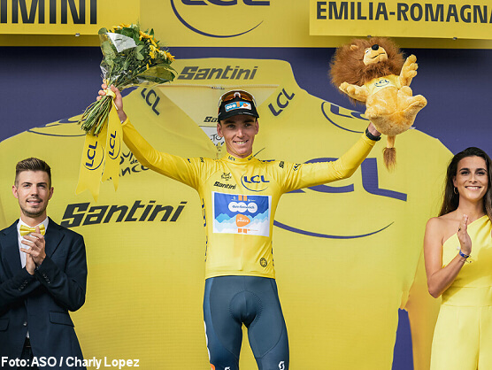 Romain Bardet, primer maillot amarillo del Tour de Francia 2024 Romain Bardet, primer maillot amarillo del Tour de Francia 2024
