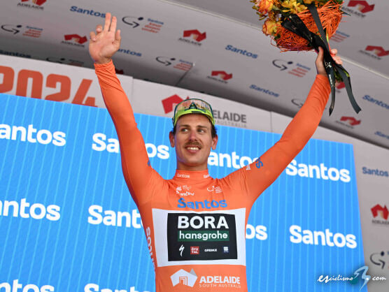 Sam Welsford, primer maillot ocre del Tour Down Under 2024 Sam Welsford, primer maillot ocre del Tour Down Under 2024