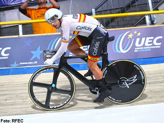 Sebastin Mora se cuelga la plata en la Puntuacin de los Europeos de ciclismo en pista