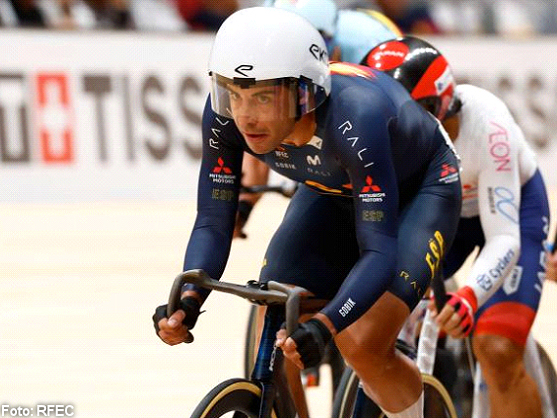 Sebastián Mora se queda a dos puntos del bronce en el Ómnium de los Mundiales de pista de Shanghái