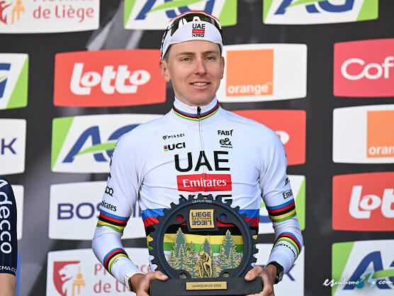 Lieja-Basto�a-Lieja: Tadej Pogacar: "Significa mucho ganar otra vez una de las grandes carreras del a�o"