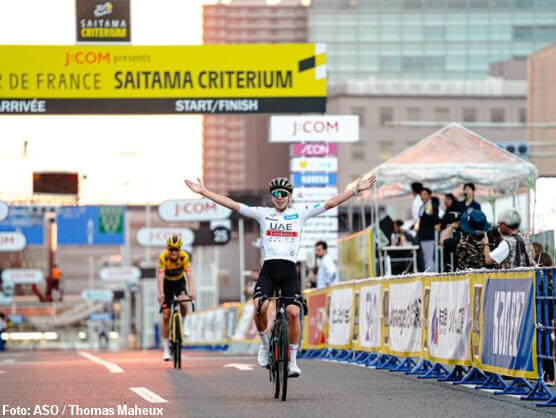 Tadej Pogacar cierra la temporada ganando el Saitama Criterium