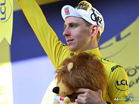 Tour de Francia: Tadej Pogacar: "No esperaba un día tan duro" Tour de Francia: Tadej Pogacar: "No esperaba un día tan duro"