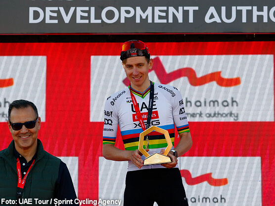 Tadej Pogacar conquista Jebel Jais y se viste de líder en el UAE Tour Tadej Pogacar conquista Jebel Jais y se viste de líder en el UAE Tour