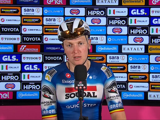 Giro de Italia: Tim Merlier: "Los que odian se sentirán decepcionados" Giro de Italia: Tim Merlier: "Los que odian se sentirán decepcionados"