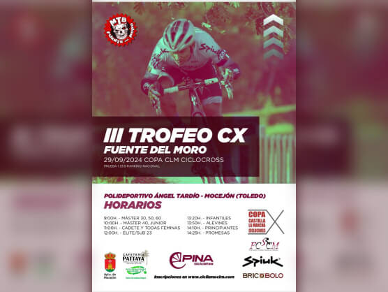 El Trofeo CX Fuente del Moro inaugura la I Copa de Ciclocross de Castilla-La Mancha en Mocejón El Trofeo CX Fuente del Moro inaugura la I Copa de Ciclocross de Castilla-La Mancha en Mocejón