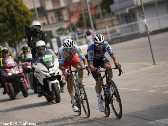 Giro de Italia: Mirco Maestri: "Fue maravilloso afrontar esta escapada con Alaphilippe" Giro de Italia: Mirco Maestri: "Fue maravilloso afrontar esta escapada con Alaphilippe"