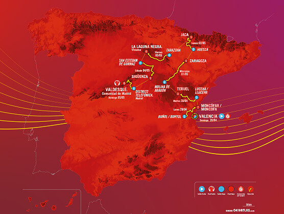 Recorrido de La Vuelta Femenina 24 by Carrefour.es