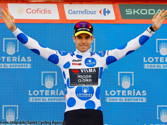 Vuelta a España: Wout van Aert, orgulloso de vestir los maillots de los puntos y la montaña Vuelta a España: Wout van Aert, orgulloso de vestir los maillots de los puntos y la montaña