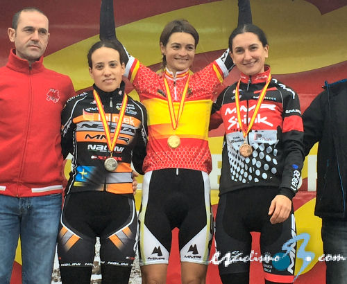 Ctos. de España de ciclocross: Asturias copa el podio en élite femenino Ctos. de España de ciclocross: Asturias copa el podio en élite femenino