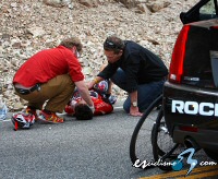 Tour de California: Francisco Mancebo abandona la carrera tras un accidente Tour de California: Francisco Mancebo abandona la carrera tras un accidente