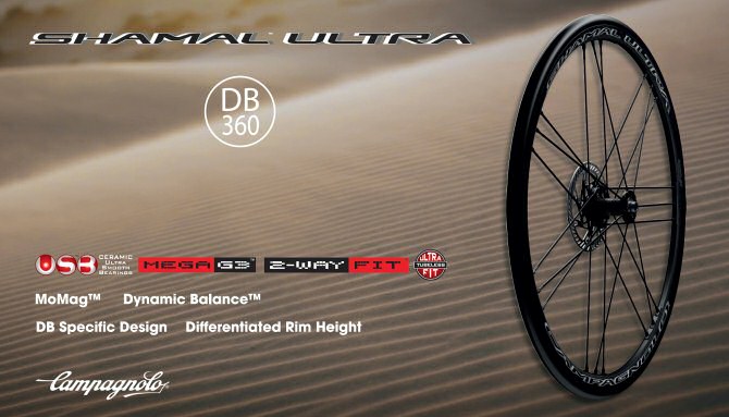Kit Decalcomanie Cerchi Campagnolo Shamal Ultra 2 Vie | Nere | LAB-SH2B12DK