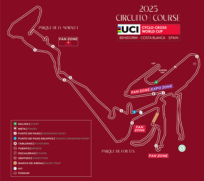 Nuevo circuito de la Copa del Mundo de Ciclocross de Benidorm 2025