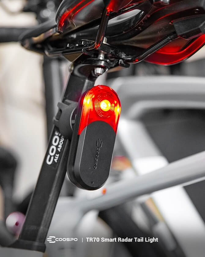 Radar trasero para ciclismo Coospo TR70