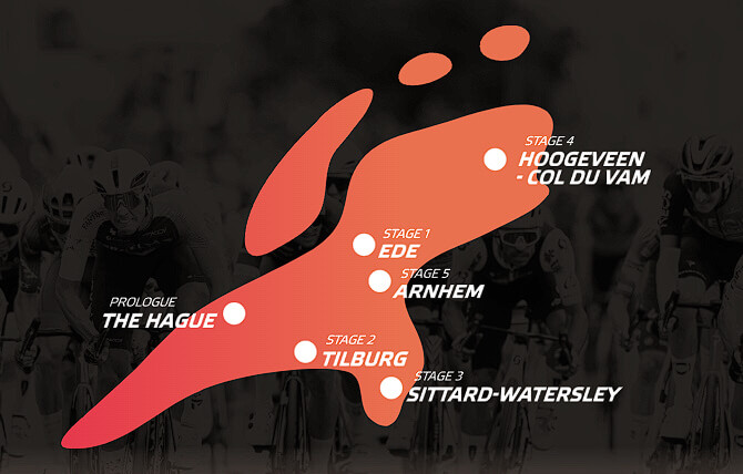 Mapa del Eneco Tour 2026 Mapa del Eneco Tour 2026