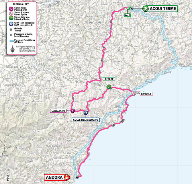 Giro de Italia 2024 - Recorrido etapa 4
