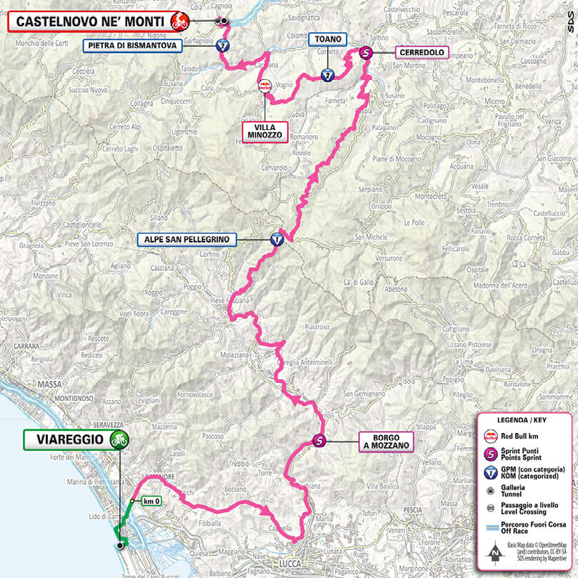 Giro de Italia 2025 - Recorrido de la etapa 11