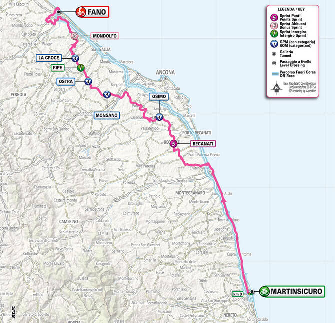 Giro de Italia 2024 - Recorrido etapa 12
