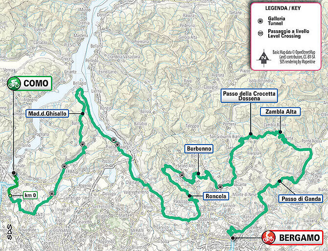 Recorrido de Il Lombardia 2023