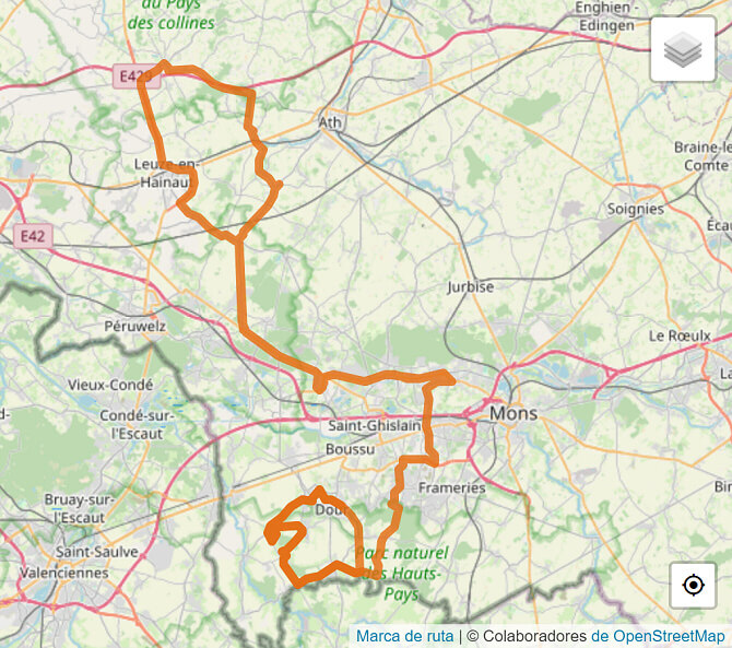 Mapa del recorrido completo de Le Samyn 2024