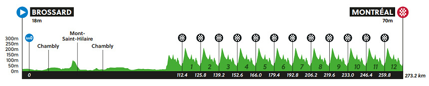 Perfil de la prueba en línea élite masculina Perfil de la prueba en línea élite masculina