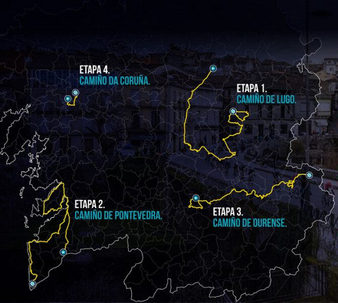 O Gran Camiño 2023 Recorrido, etapas, perfiles, libro de ruta y único