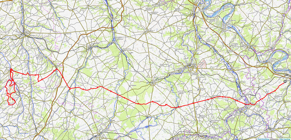 Mapa del recorrido completo de la Par�s-Camembert 2026