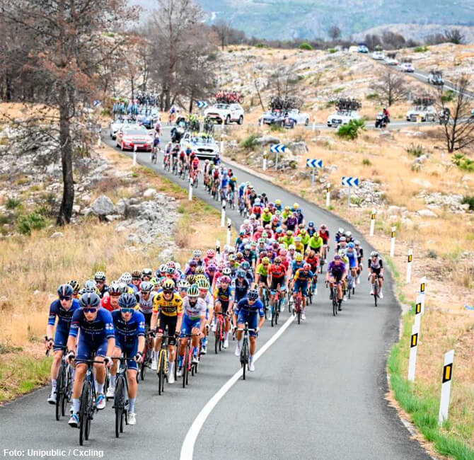Pelotón de la Vuelta a España