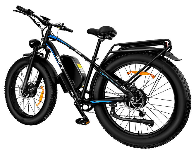 Bicicleta elctrica todoterreno PVY MAX26. Detalle