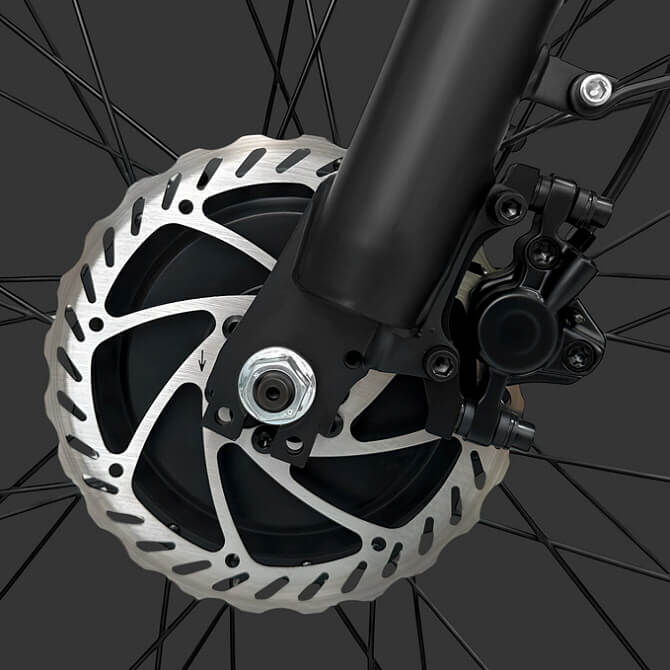 Bicicleta elctrica todoterreno PVY MAX26. Detalle