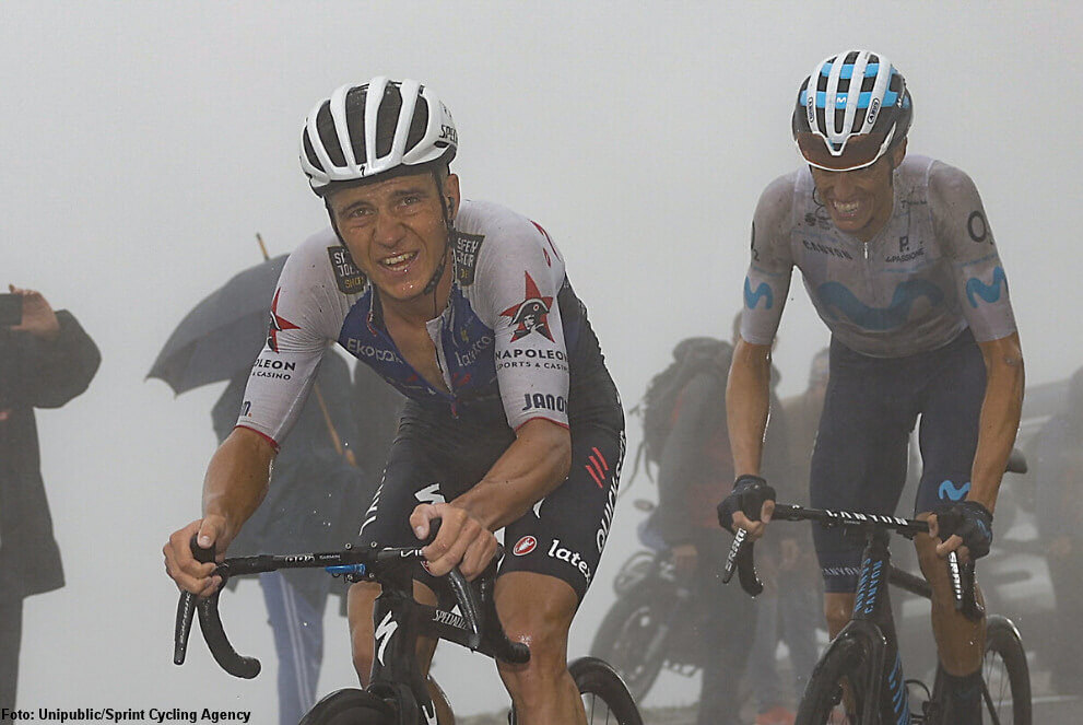 Remco Evenepoel y Enric Mas