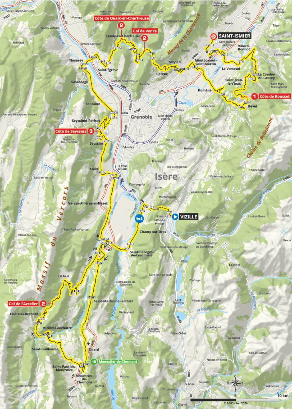 Tour Auvernia-Ródano-Alpes 2026 - Etapa 1 Tour Auvernia-Ródano-Alpes 2026 - Etapa 1