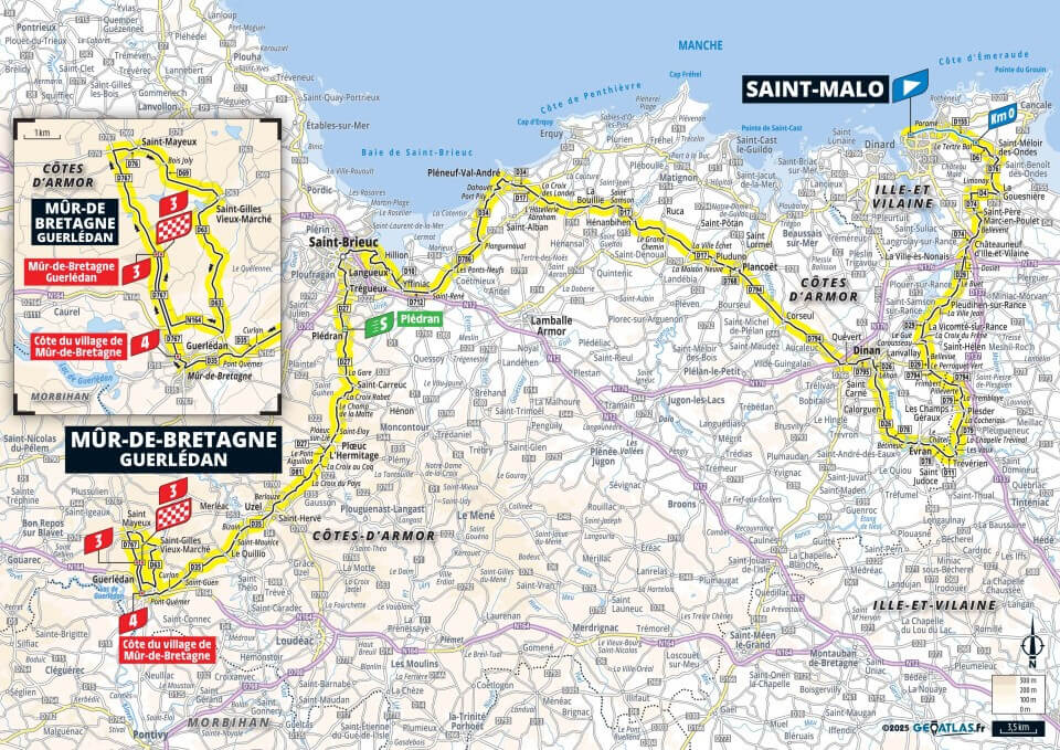 Tour de Francia 2025 - Recorrido de la etapa 7