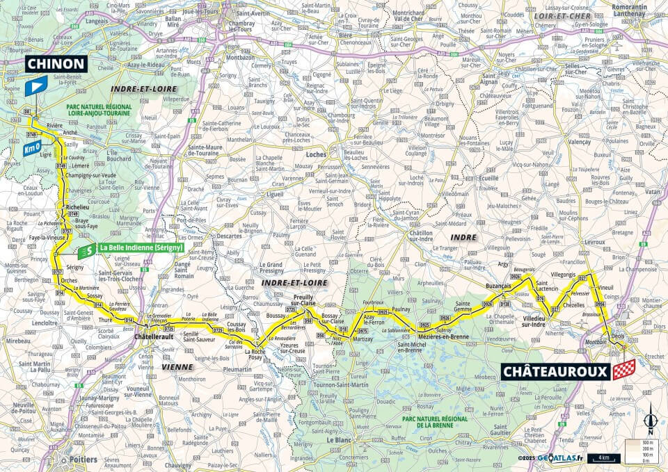 Tour de Francia 2025 - Recorrido de la etapa 9