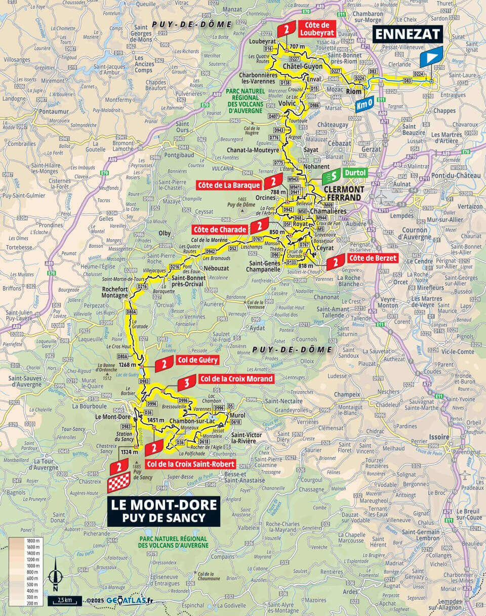 Tour de Francia 2025 - Recorrido de la etapa 10
