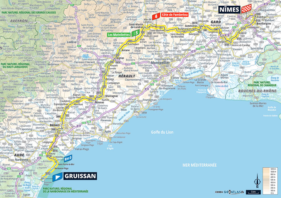Tour de Francia 2024 - Recorrido etapa 16 Tour de Francia 2024 - Recorrido etapa 16