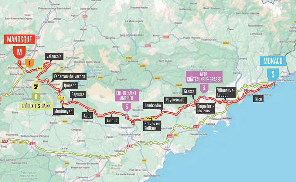 Recorrido de la 2� etapa de la Vuelta a Espa�a 2026