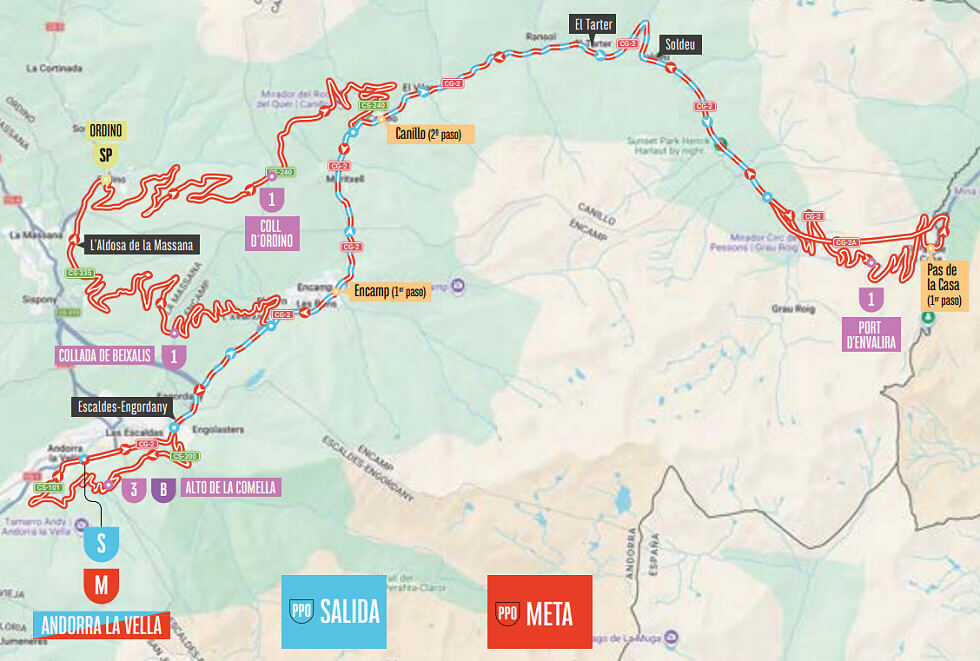 Recorrido de la 4ª etapa de la Vuelta a España 2026 Recorrido de la 4ª etapa de la Vuelta a España 2026